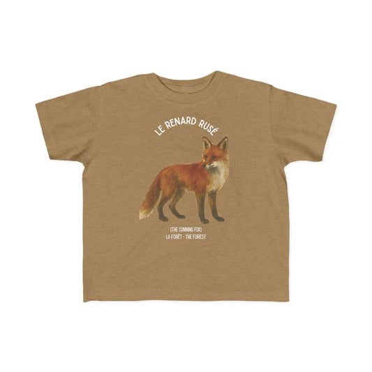Renard/Fox Toddler Tee — 'Le Renard Rusé' French Kids Shirt