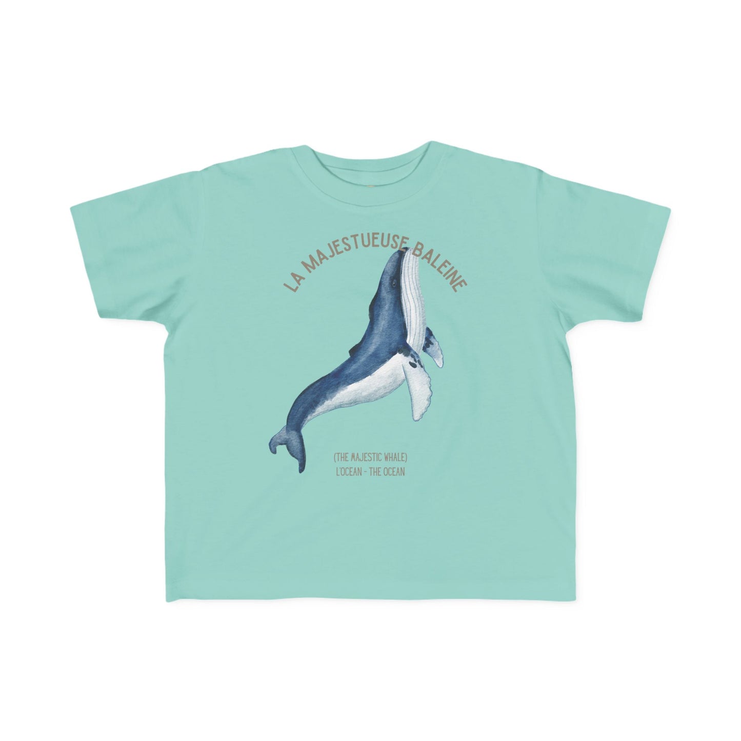 Baleine/Whale Toddler Tee — 'La Majestueuse Baleine' French Kids Shirt