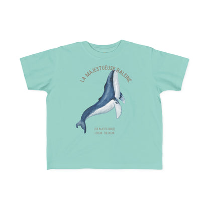 Baleine/Whale Toddler Tee — 'La Majestueuse Baleine' French Kids Shirt
