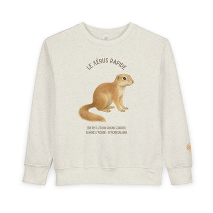 Xérus/African Ground Squirrel Animal Graphic Crewneck - Toddler Sweatshirt