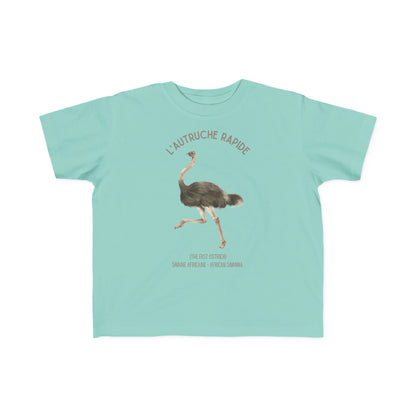 Autruche/Ostrich Toddler Tee — 'L’Autruche Rapide' French Kids Shirt