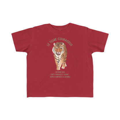Tigre/Tiger Toddler Tee — 'Le Tigre Courageux' French Kids Shirt