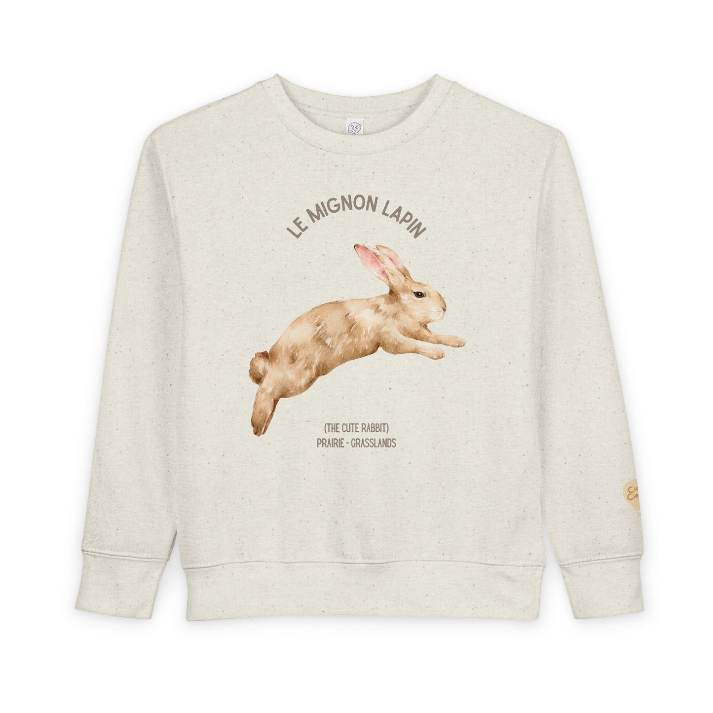Lapin/Bunny Animal Graphic Crewneck - Toddler Sweatshirt