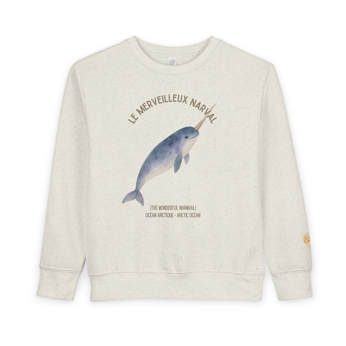 Narval/Narwhal Animal Graphic Crewneck - Toddler Sweatshirt