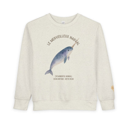 Narval/Narwhal Animal Graphic Crewneck - Toddler Sweatshirt