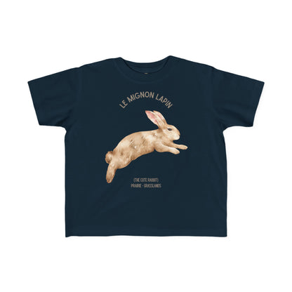 Lapin/Bunny Toddler Tee — 'Le Mignon Lapin' French Kids Shirt