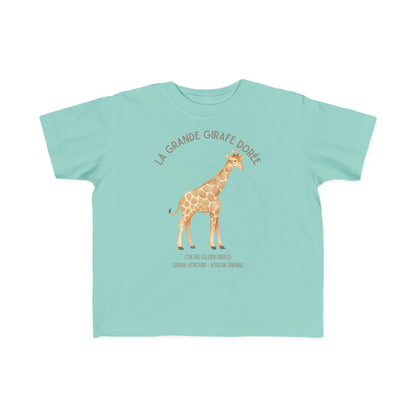 Girafe/Giraffe Toddler Tee— 'La Grande Girafe Dorée' French Kids Shirt