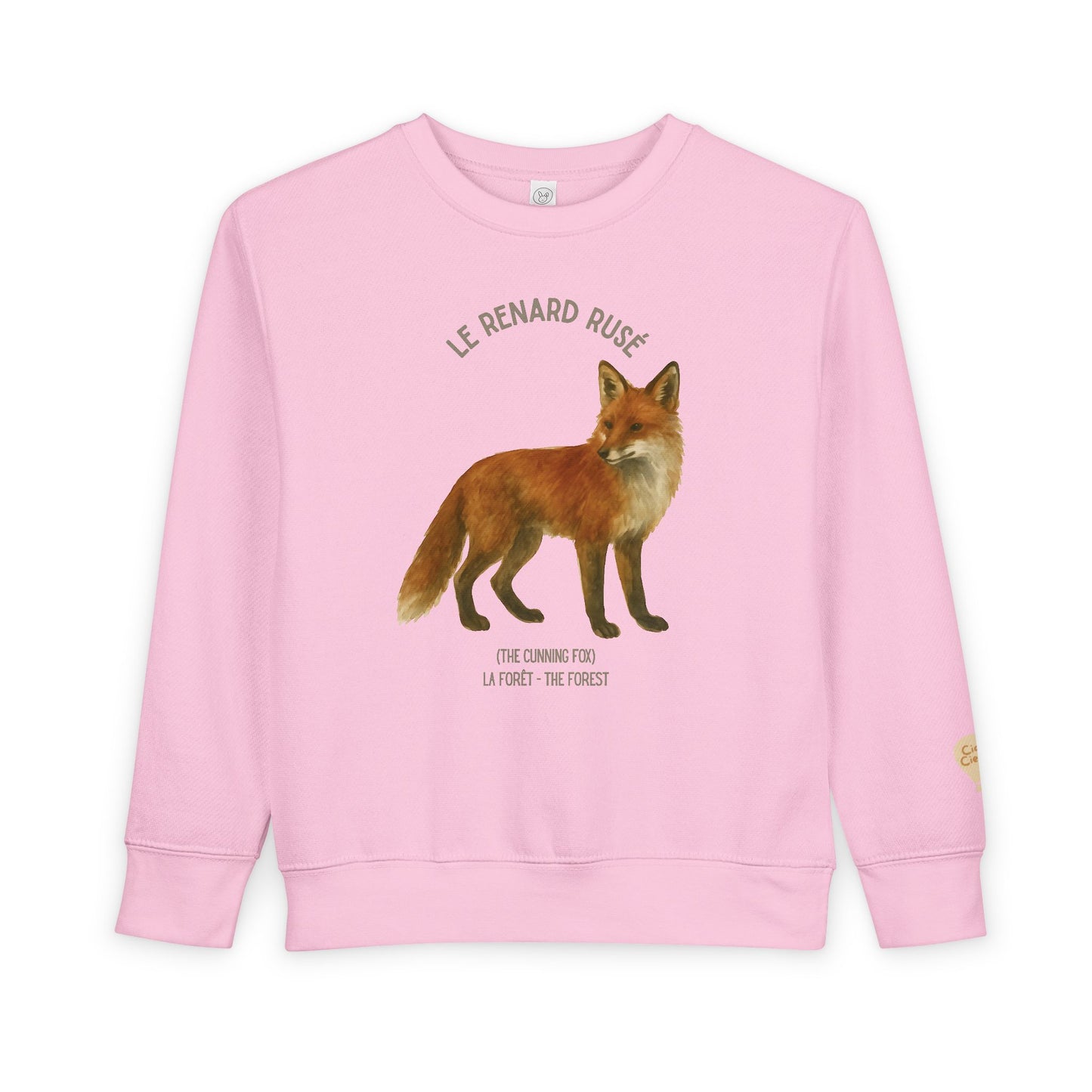 Renard/Fox Animal Graphic Crewneck - Toddler Sweatshirt