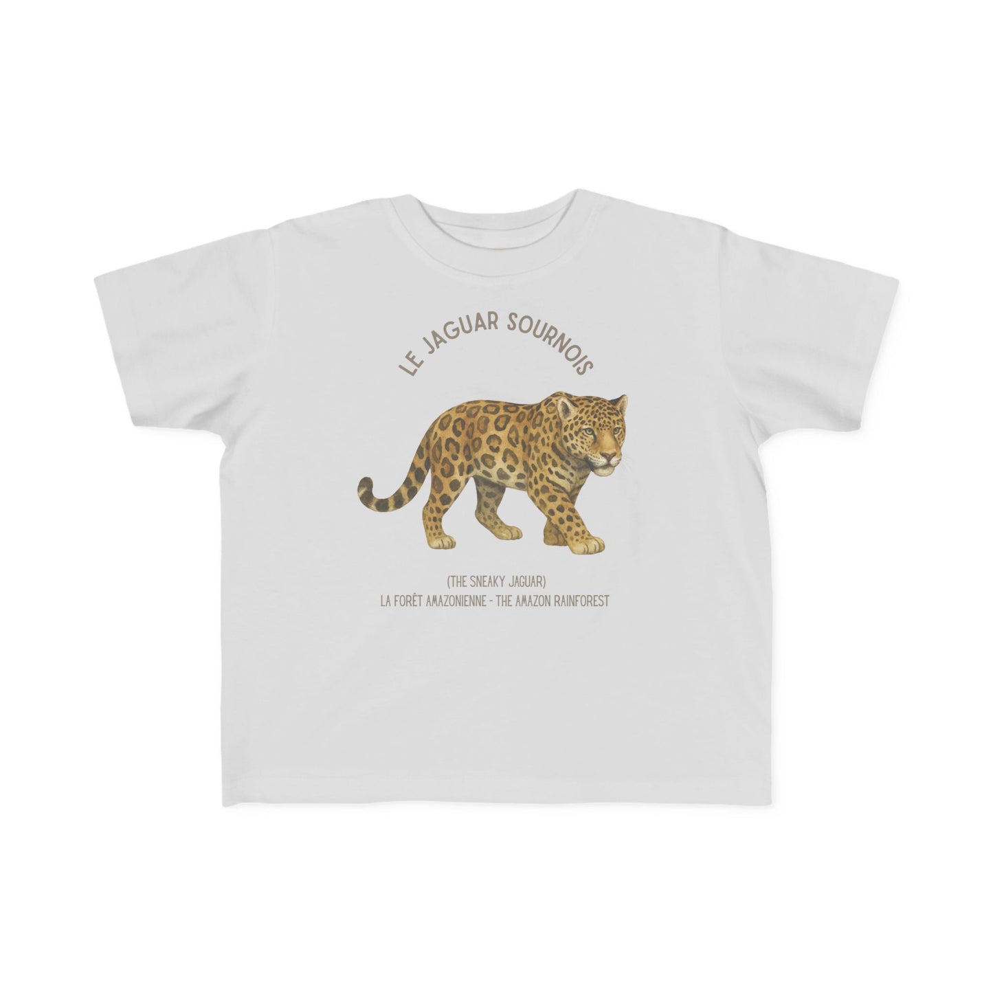 Jaguar Toddler Tee — 'Le Jaguar Sournois' French Kids Shirt