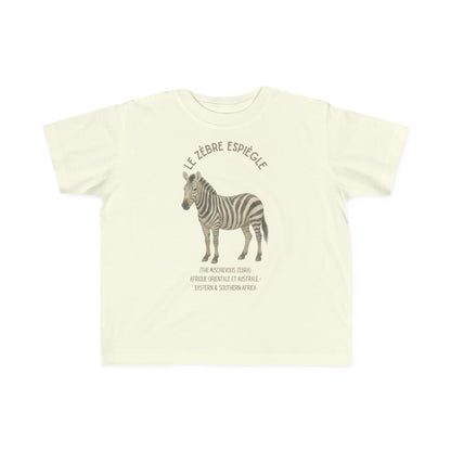Zèbre/Zebra Toddler Tee — 'Le Zèbre Espiègle' French Kids Shirt