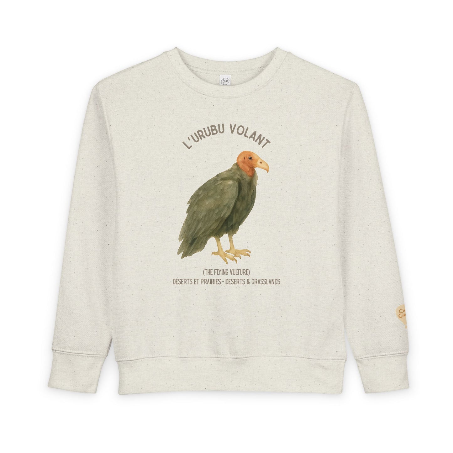 Urubu/Vulture Animal Graphic Crewneck - Toddler Sweatshirt
