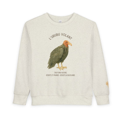 Urubu/Vulture Animal Graphic Crewneck - Toddler Sweatshirt