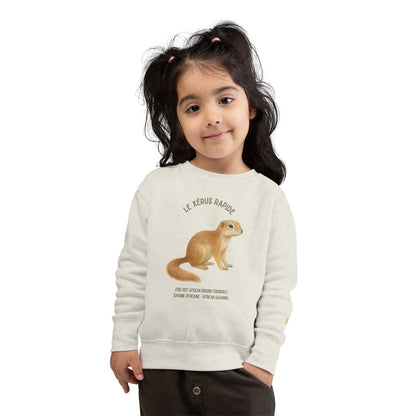 Xérus/African Ground Squirrel Animal Graphic Crewneck - Toddler Sweatshirt