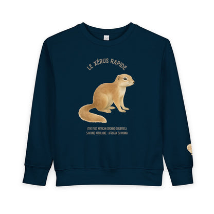 Xérus/African Ground Squirrel Animal Graphic Crewneck - Toddler Sweatshirt