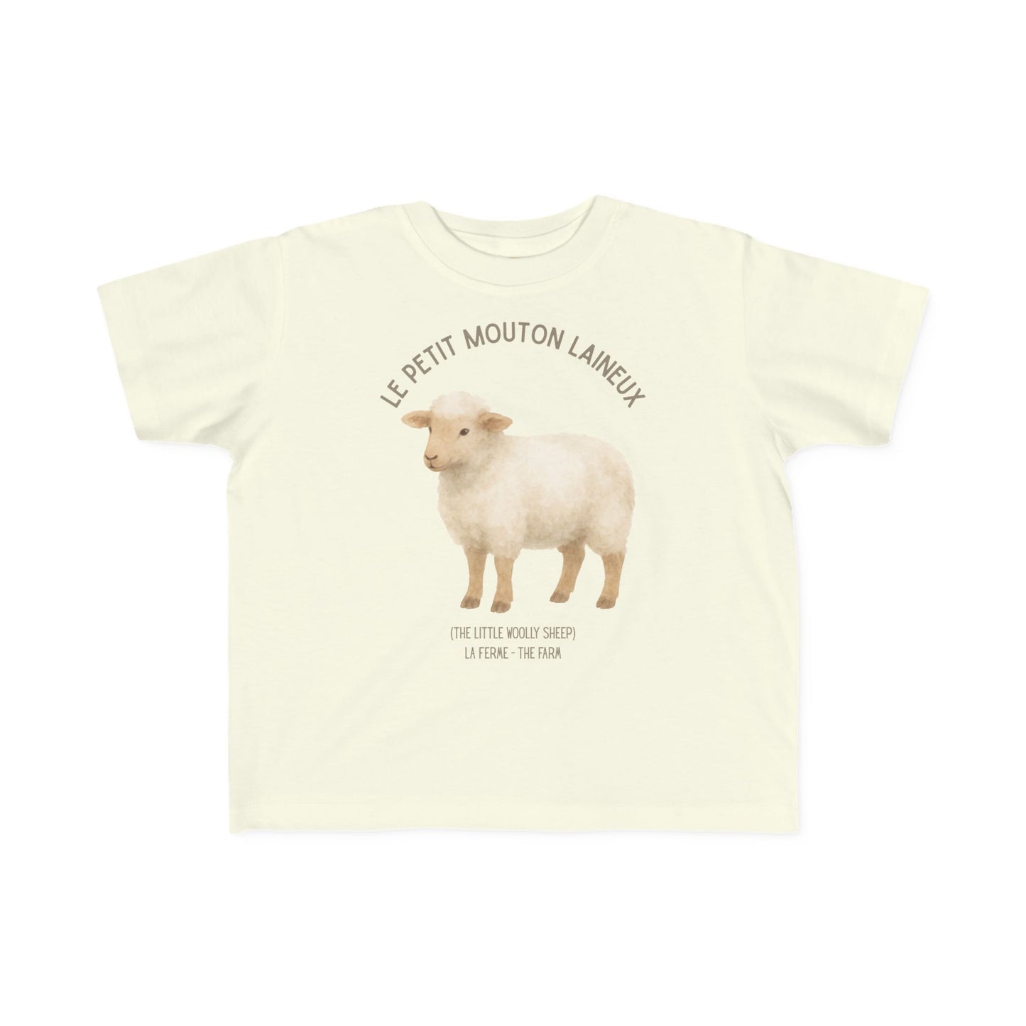Mouton/Sheep Toddler Tee — 'Le Petit Mouton Laineux' French Kids Shirt
