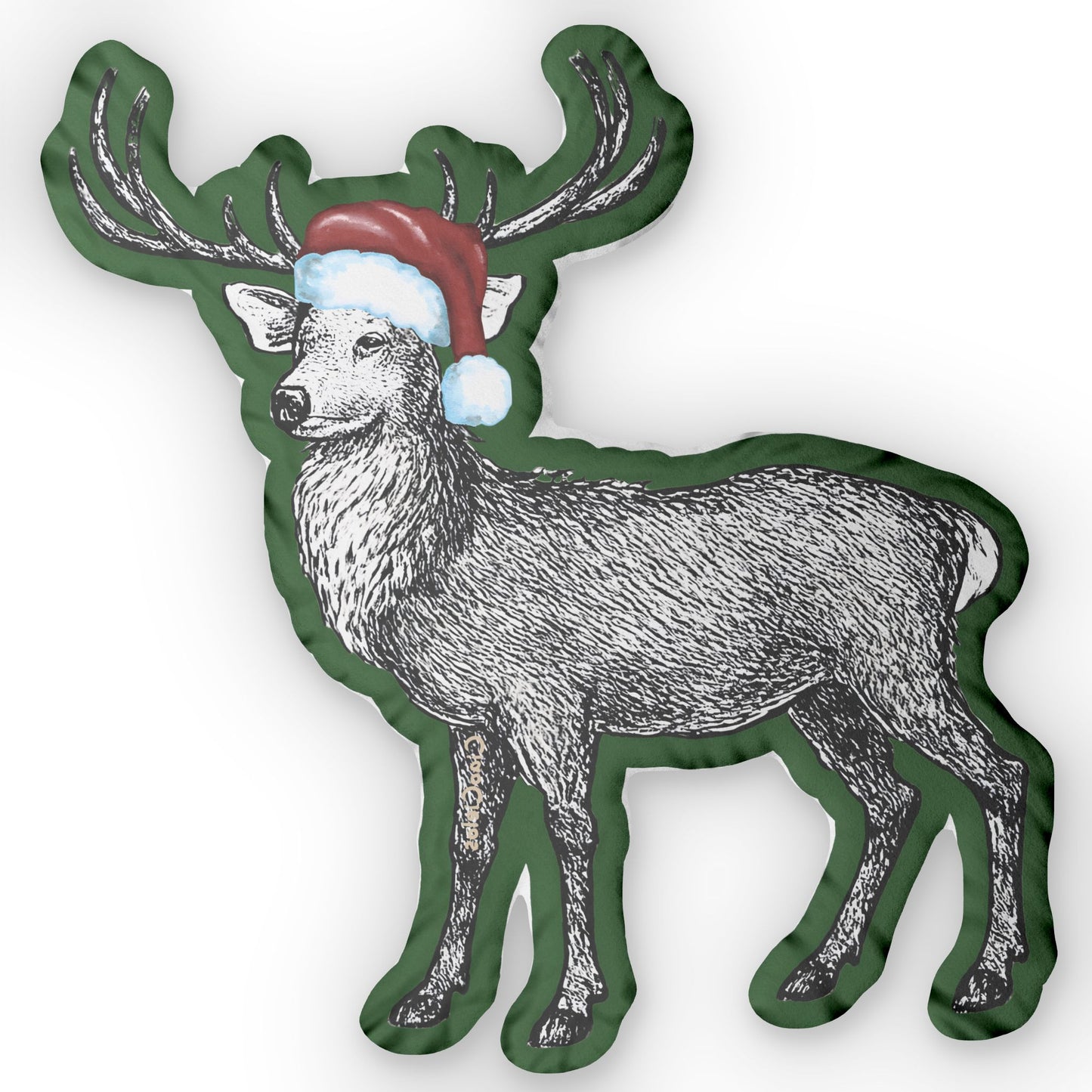 Holiday Reindeer Pillow – “Le renne”