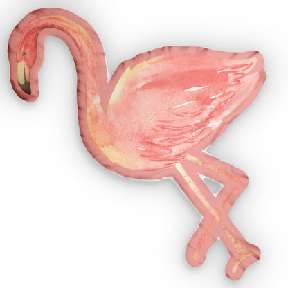 Flamant/Flamingo Shaped Lovey Pillow — Whimsical Animal Decor
