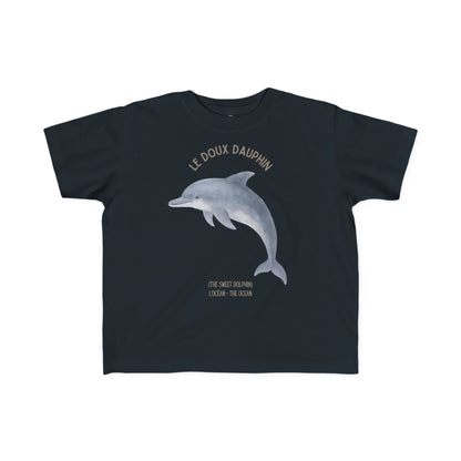 Dauphin/Dolphin Toddler Tee — 'Le Doux Dauphin' French Kids Shirt