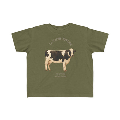 Vache/Cow Toddler Tee — 'La Vache Joyeuse' French Kids Shirt