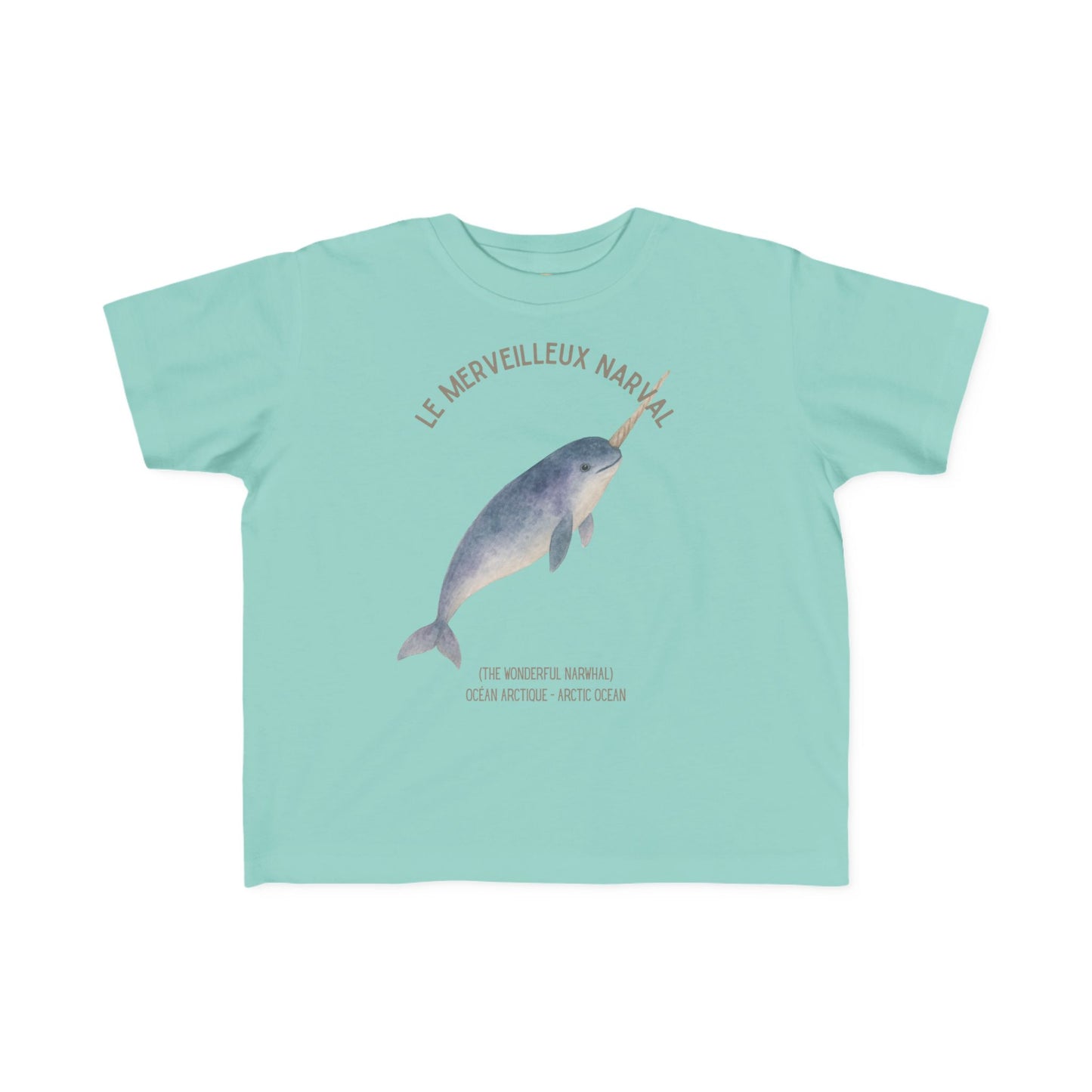 Narval/Narwhal Toddler Tee — 'Le Merveilleux Narval' French Kids Shirt