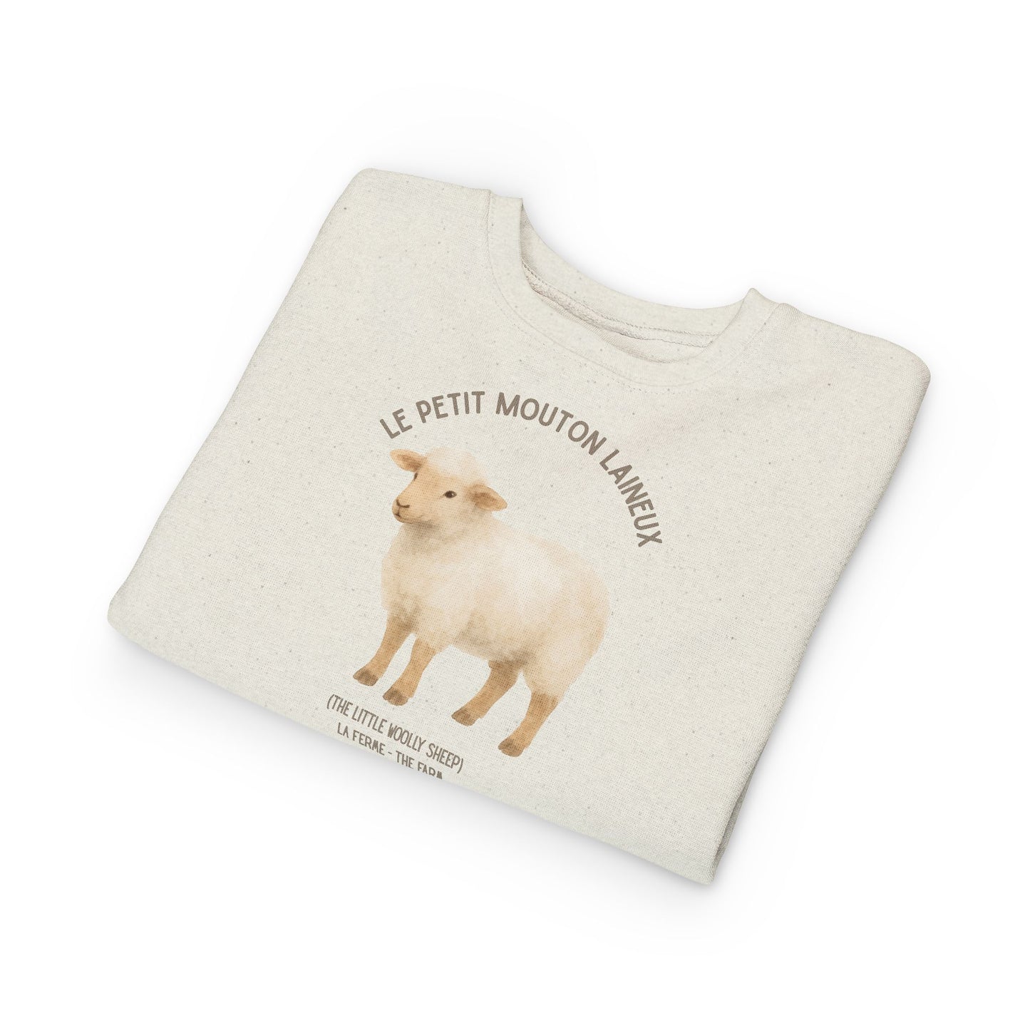 Mouton/Sheep Animal Graphic Crewneck - Toddler Sweatshirt