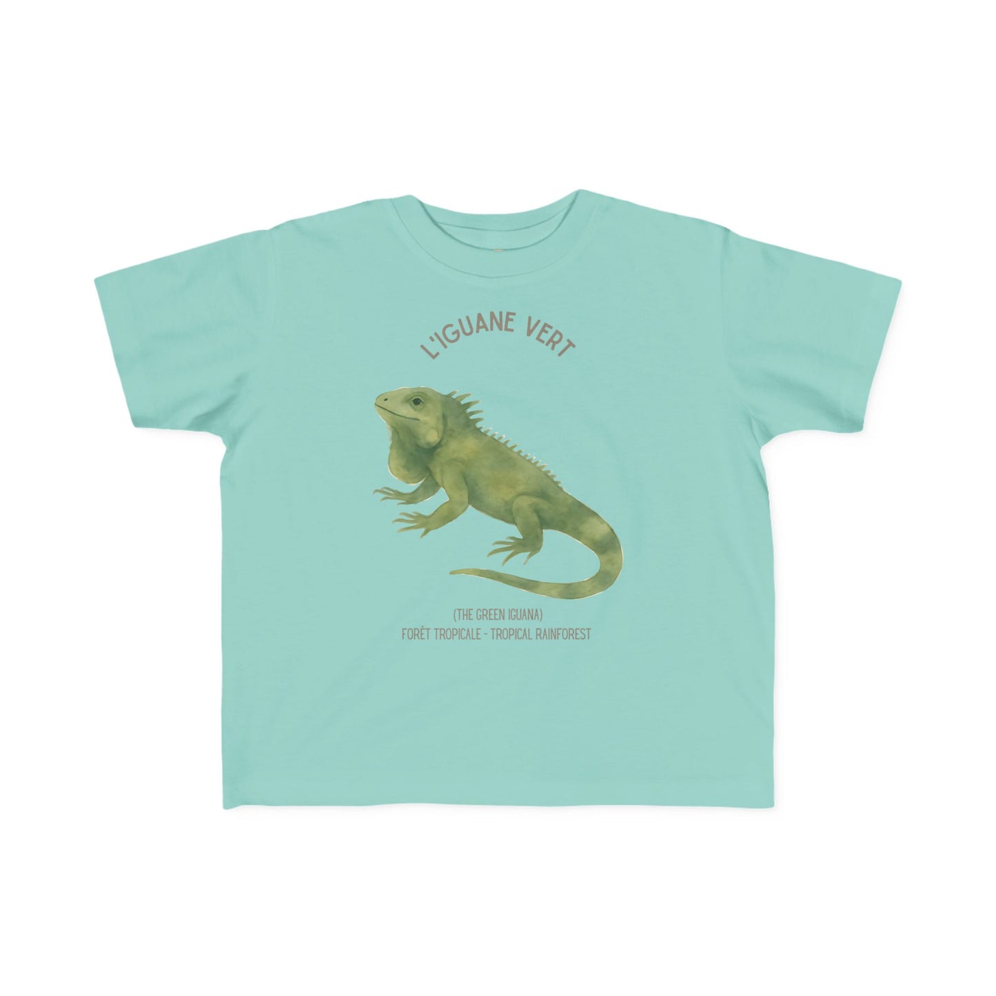 Iguane/Iguana Toddler Shirt — 'L'Iguane Vert' French Kids Shirt