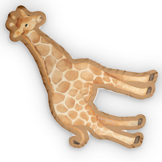 Girafe/Giraffe Shaped Lovey Pillow  — Whimsical Animal Decor