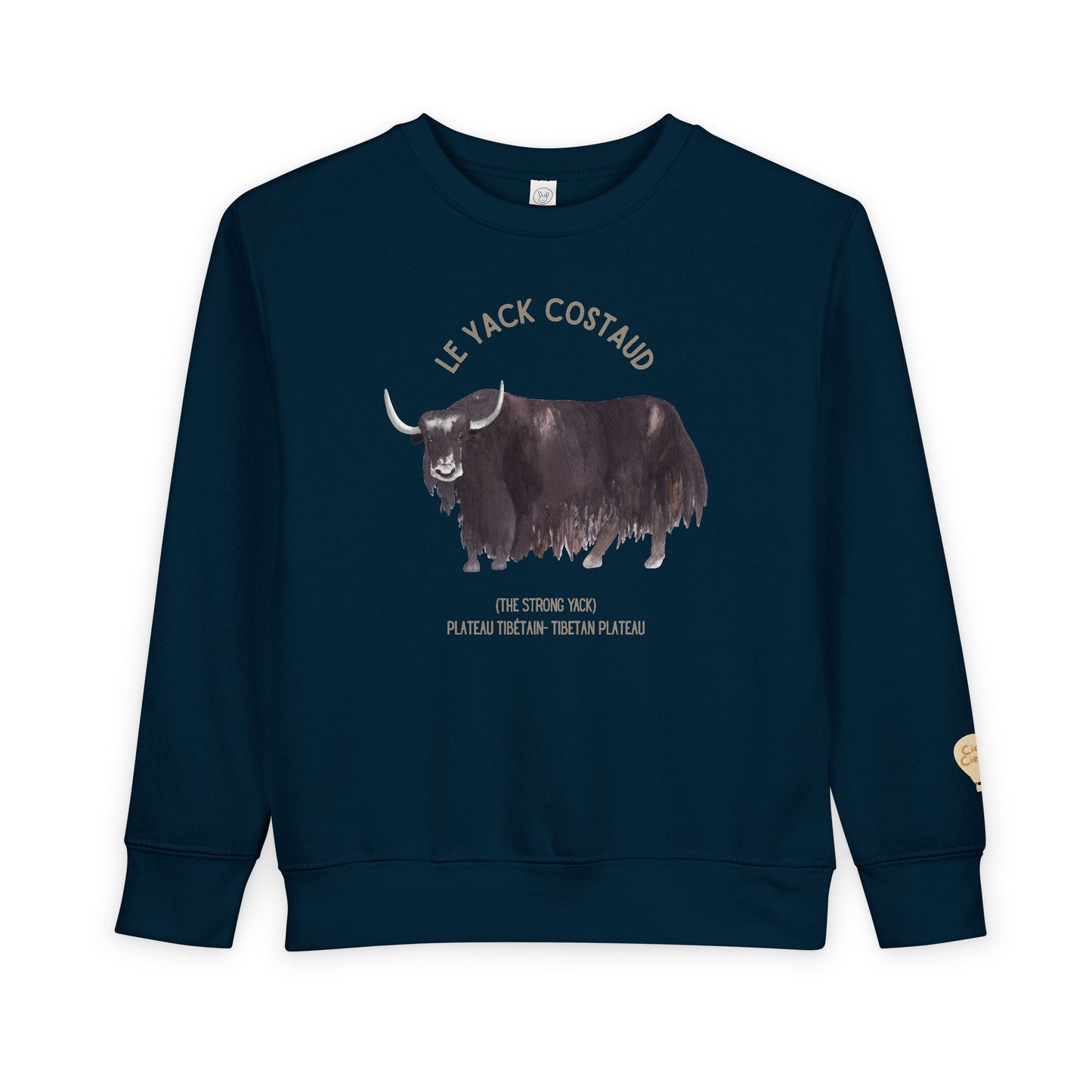 Yack/Yak Animal Graphic Crewneck - Toddler Sweatshirt