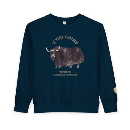Yack/Yak Animal Graphic Crewneck - Toddler Sweatshirt