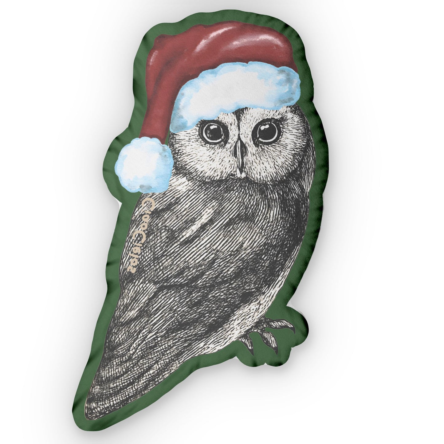 Holiday Owl Pillow – “La chouette”