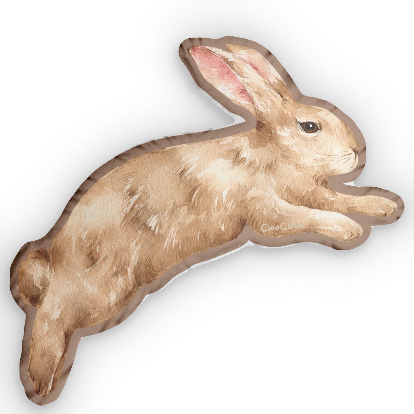 Lapin/Bunny Shaped Lovey Pillow  — Whimsical Animal Decor