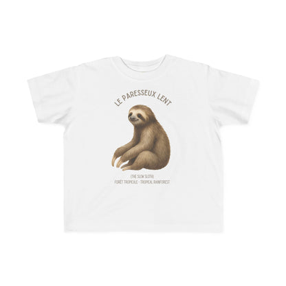 Paresseux/Sloth Toddler Tee — 'Le Paresseux Lent' French Kids Shirt