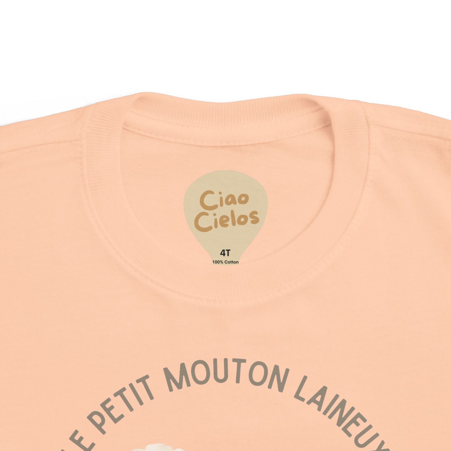 Mouton/Sheep Toddler Tee — 'Le Petit Mouton Laineux' French Kids Shirt